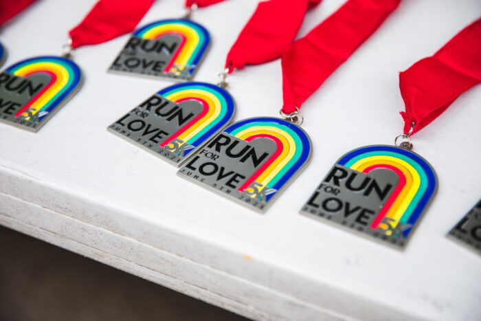 Runologie Run for Love 5k medals