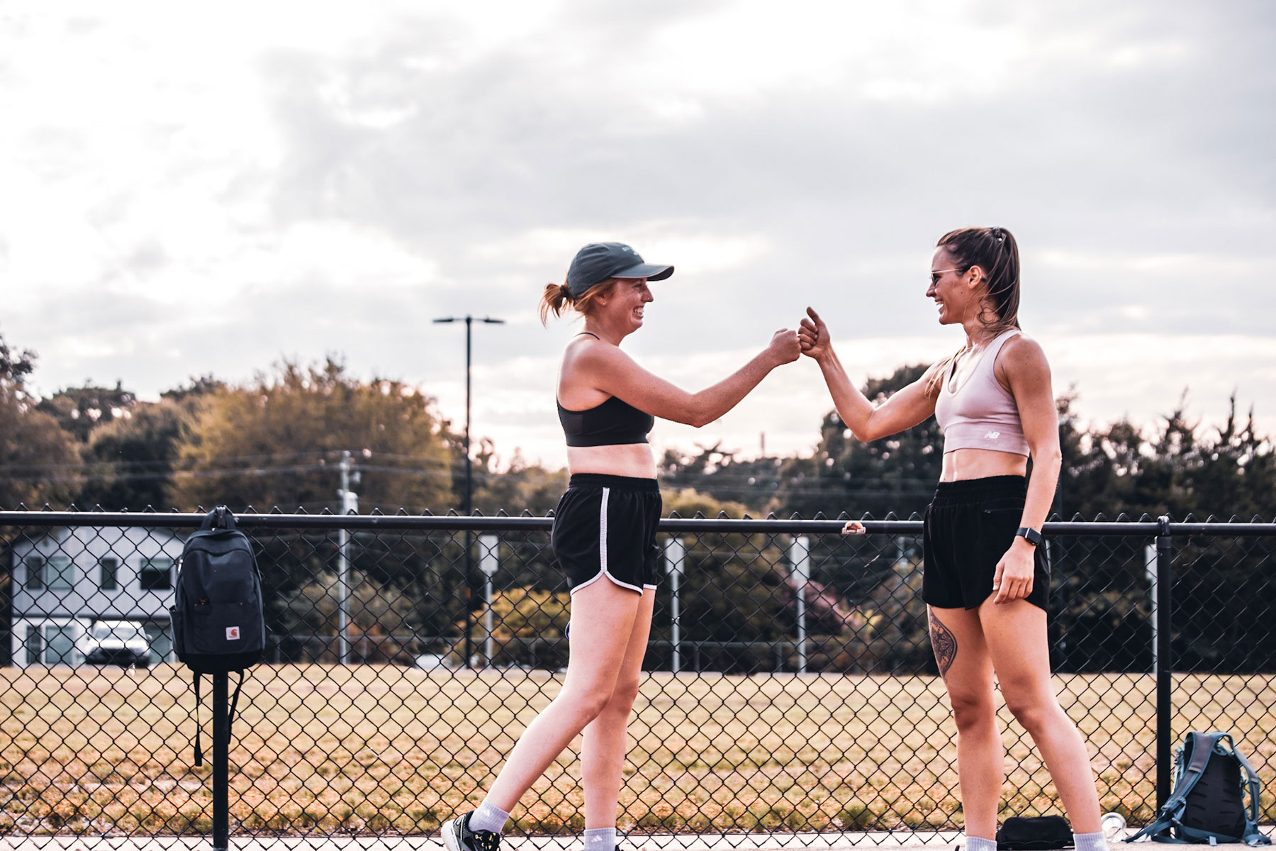 Women runners at the track