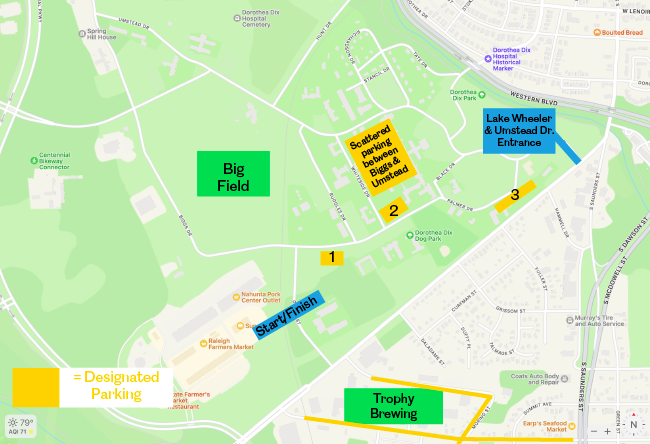 Dorothea Dix Parking Map