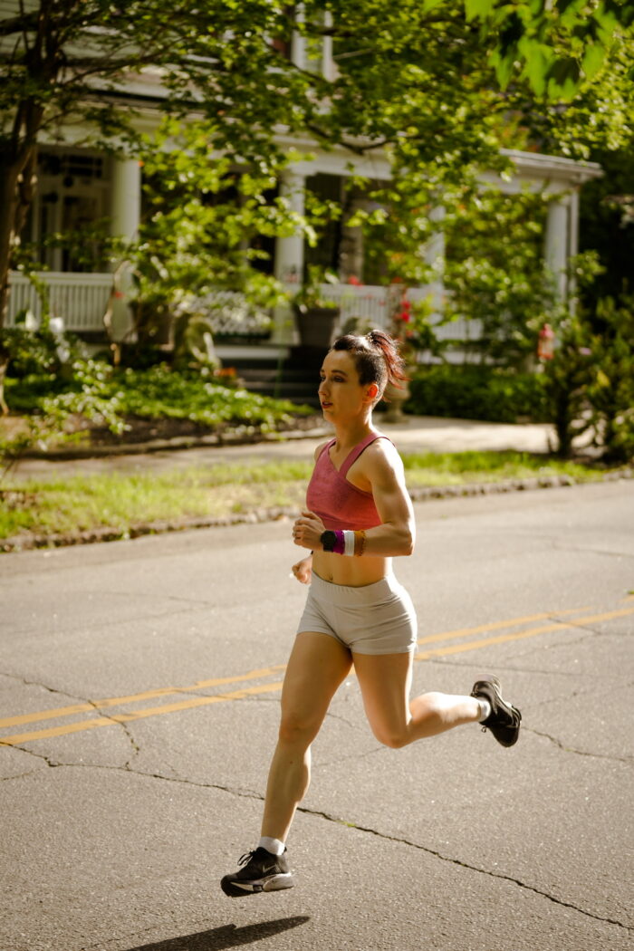 Molly, aka Marco, out running