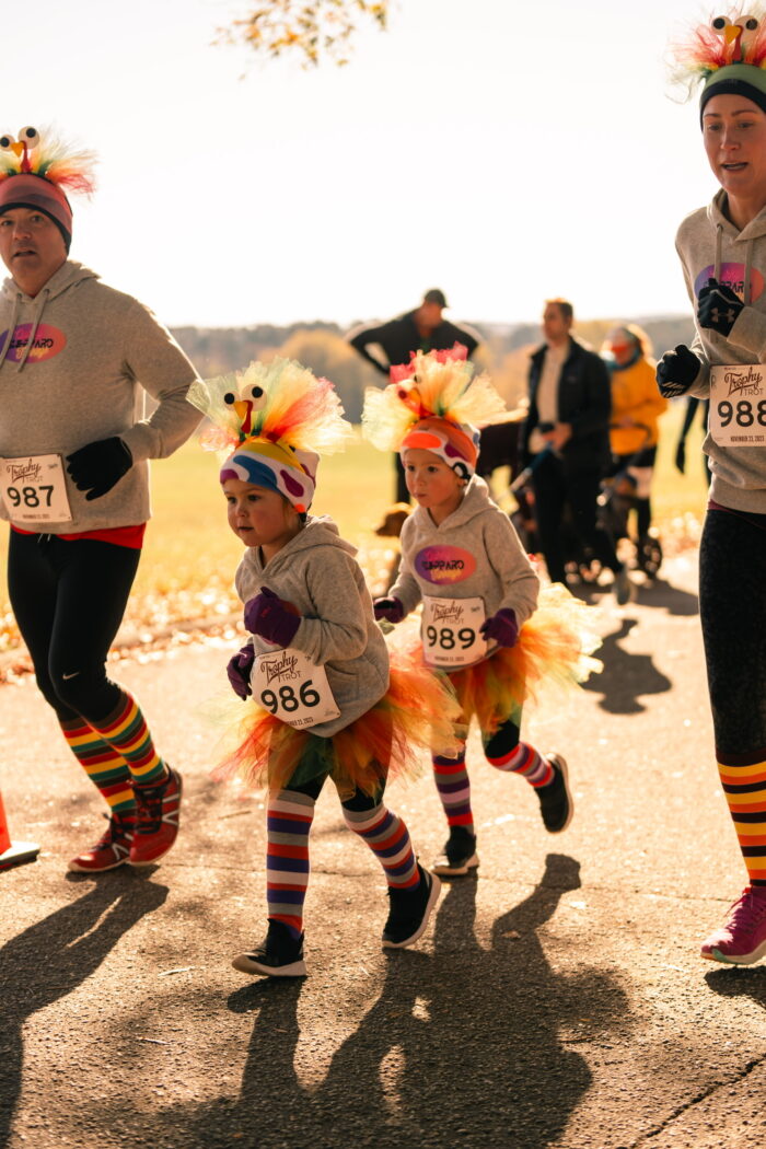 Children running the Trophy Trot 5K